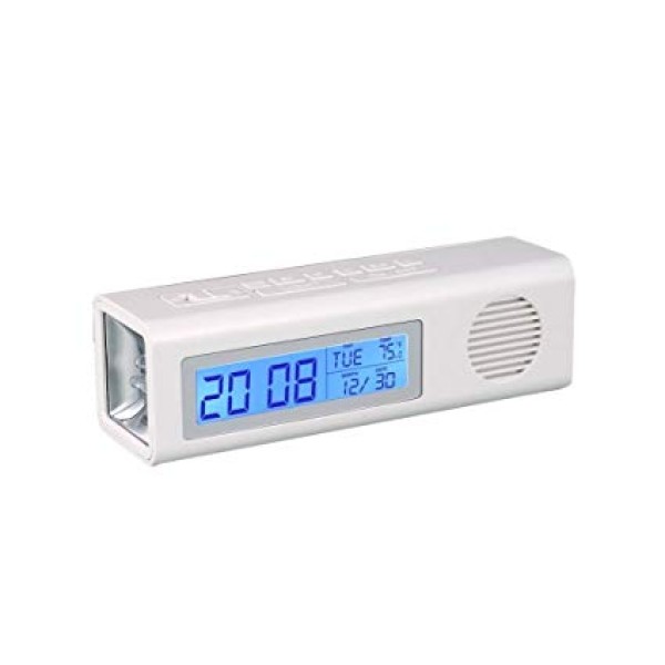 CLOCK WITH FM AND TORCH WITH POWER OPTION