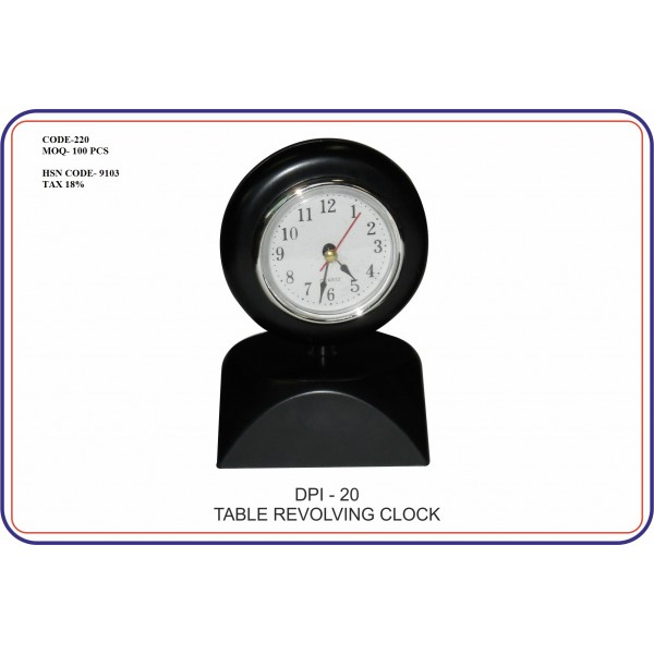 TABLE REVOLVING CLOCK