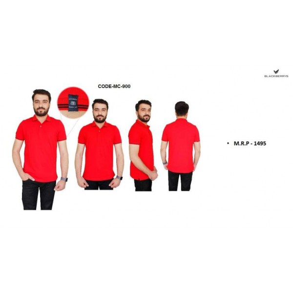 BLACKBERRY POLY COTTON RED TSHIRT