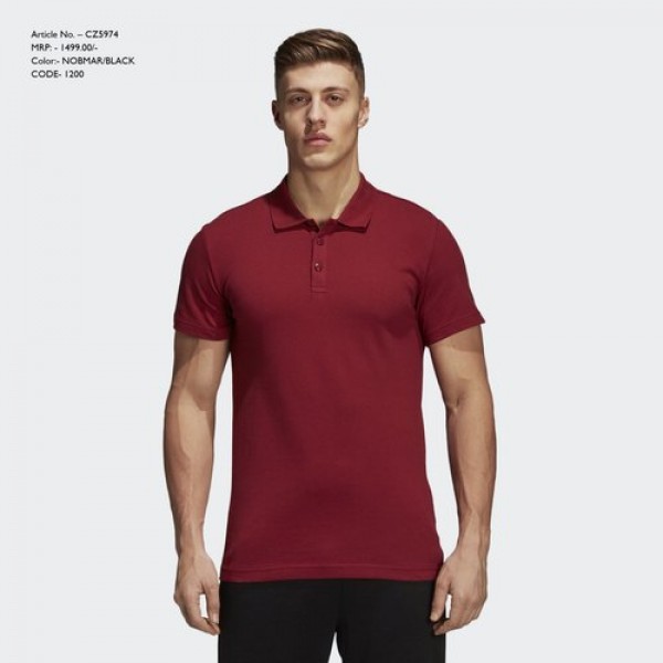 Adidas Polo PC T shirt Maroon T shirt