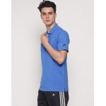 Adidas PerfectFit Solid Men Polo Neck Blue T-Shirt DN3098