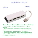 COMPACT 4 USB HUB WITH MOBILE STAND