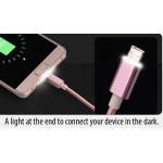 2 SIDE CABLE FOR ANDROID AND IPHONE WITH LIGHT