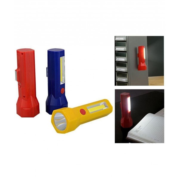 HEXA PLASTIC TORCH WITH LAMP (MAGNETIC)