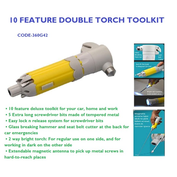 DOUBLE TORCH TOOLKIT WITH MAGNETIC ANTENNA