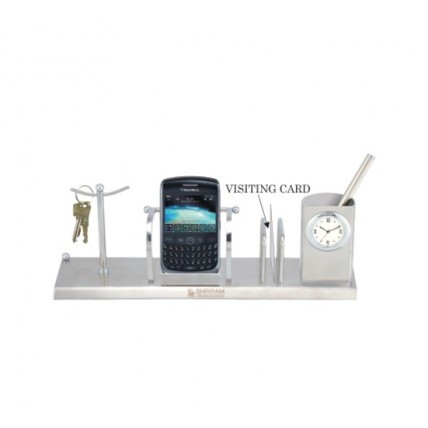 table clock mobail stand key holder