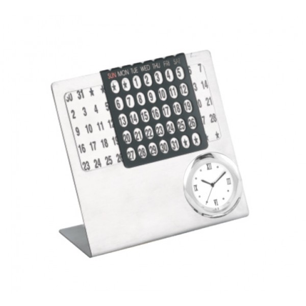 taable clock with caalender