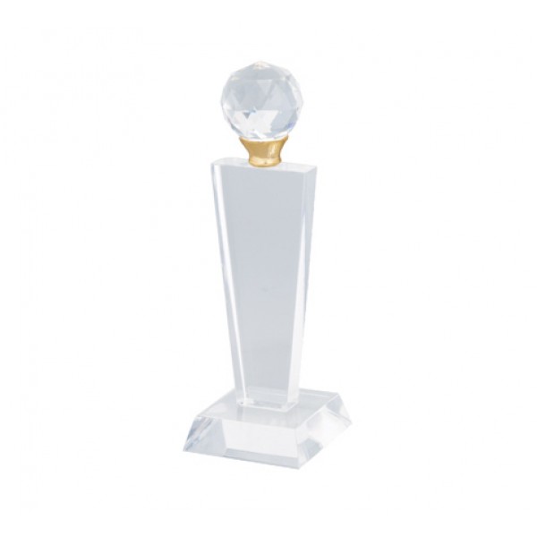 arcrylic trophy with diamond ball