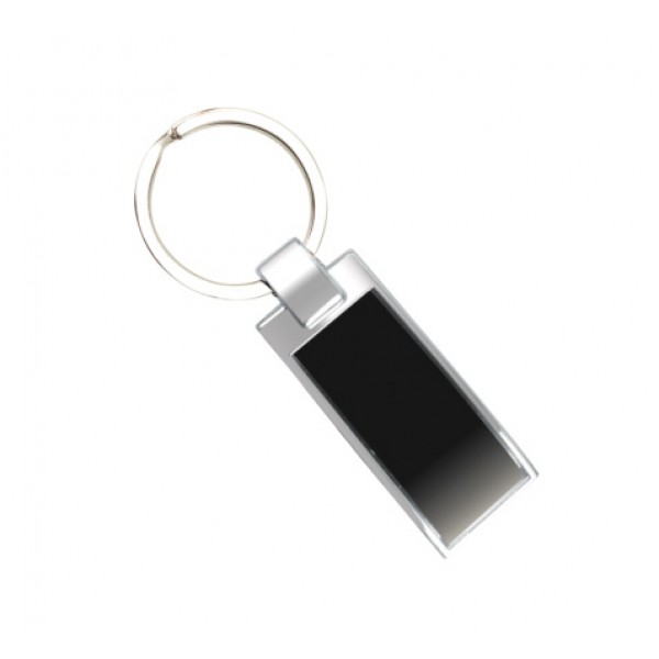 metal keychain black patti (rectangular)