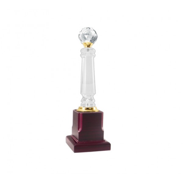 acrylic pillar trophy crystal ball
