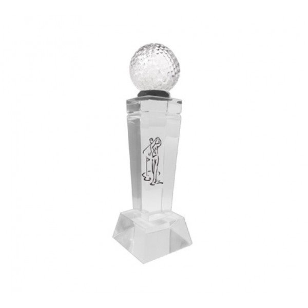 acrylic pillar trophy glof ball