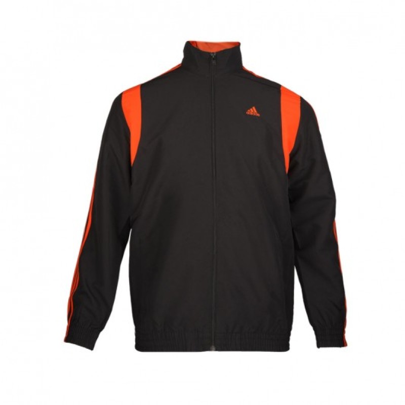 black and orange adidas jacket