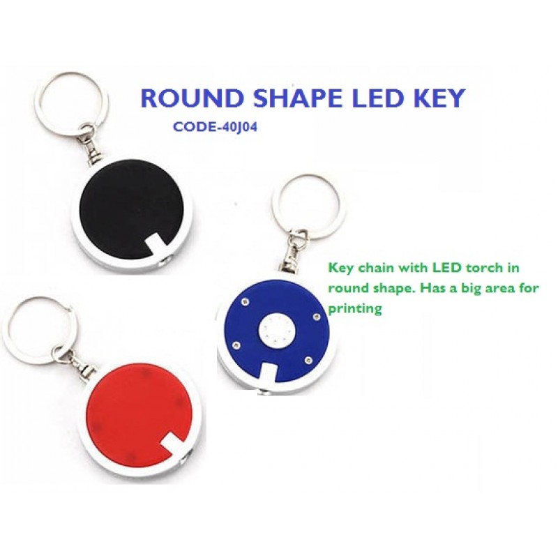 Round LED Key Chain